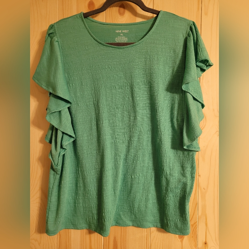 BOGO Nine West Teal/Green XL Blouse